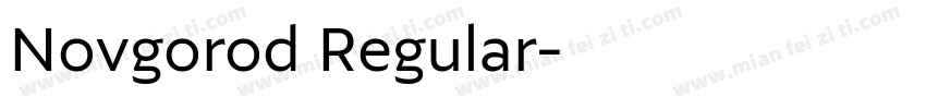 Novgorod Regular字体转换